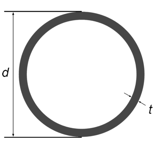 42.4 x 2.0 circular hollow section S235