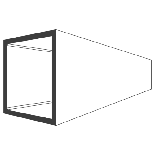 25 x 25 x 3.0 square hollow section S235