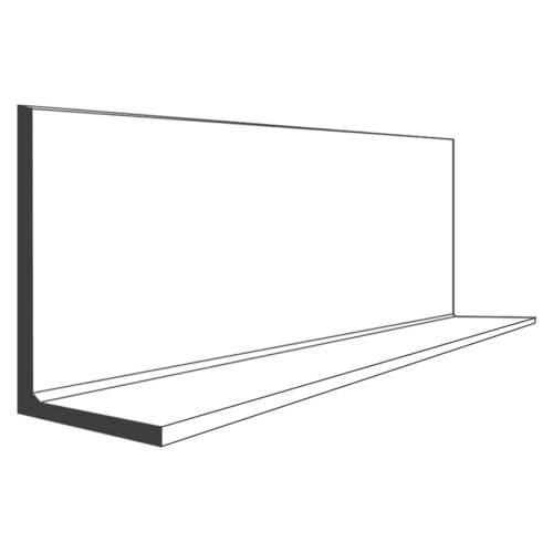 100 x 75 x 8 mild steel unequal angle S275