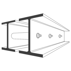 Universal Column Twin - CHS Spacer - Touching & Separate
